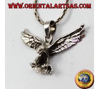 Aquila reale rapace ciondolo in argento 925