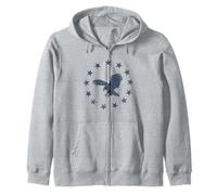 Aquila Senza Paura - Tredici Stelle della libertà Americana Felpa con Cappuccio