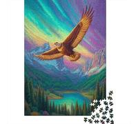 Aquila sopra la foresta1000 Pezzi Impossibili Per Adulti, Giochi, Regali, Sfide Per BambiniSimboleggia libertà, forza e saggezza70x50cm/1000pcs