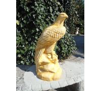 AQUILA STATUA SCULTURA DA GIARDINO ESTERNO TERMINALE IN CEMENTO MARMO PIETRA