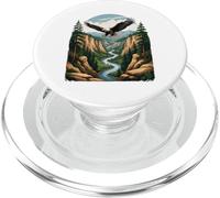 Aquila su Canyon e Fiume - Paesaggio Naturale Epico PopSockets PopGrip per MagSafe