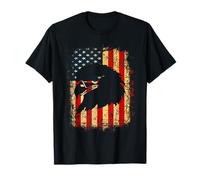 Aquila USA Bandiera Feste Nazionali Vintage Maglietta