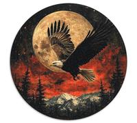 Aquila1000 Pezzi Puzzle Rotondo ScenarioRotonda Puzzle Adulti Bel Regalo Per Amici Di Famiglia Edugattoivo Per Adulti, Regali Difficile E Impossibile1000 pezzi (67.5x67.5cm)