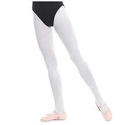 AQUILONE 3 collant danza bambina/ragazza in microfibra 50 den MADE IN ITALY (14 anni, bianco)