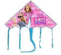 Aquilone Barbie per Bambini - 100x56 cm, Facile da Far Volare, Leggero e Resistente, Design Divertente con Personaggio Cartoon, Giocattolo Estivo per Mare, Parco e Giardino