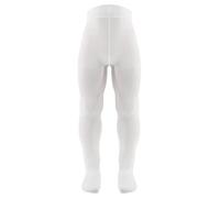 AQUILONE Collant Cotton Dream Traspirante Misto Cotone, Calzamaglia Bambina, Calze Bimba Elasticizzate Resistenti, Trattamento No Peeling di Alta Qualità - Made in Italy - 1 Paio (Bianco, 2-4)