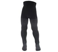 AQUILONE Collant Lurex, Calzamaglia Bambina, Collant in Microfibra Elasticizzata con Lurex Argento, Calze Bimba - Made in Italy - 1 Paio (Nero/Silver, 14)