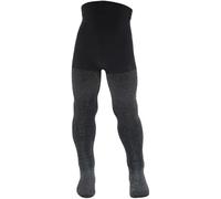 AQUILONE Collant Lurex Micro, Calzamaglia Neonato Luccicante, Calze in Morbida Microfibra con Lurex Argento da Neonato - Made in Italy (Nero/Silver, 18-24)