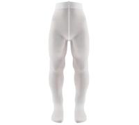 AQUILONE Collant Micro 50 Denari, Calze Bambina in Morbida Microfibra, Calzamaglia Elasticizzata e Coprente - Made in Italy - 1 Paio (Bianco, 6)