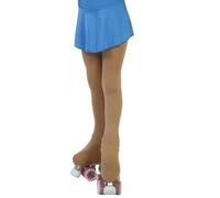 AQUILONE Collant Skating 100 Denari, Collant Bambina Pattinaggio Artistico Ginnastica Artistica Skating, Calze per Sport in Microfibra 3D Sagoma Copripattino - Made in Italy (naturale, 16/18)