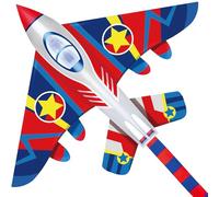 Aquilone da combattimento per bambini e adulti, largo 147,7 cm, con coda lunga, facile volantino, kit di linea e girevole inclusi, ideale per aquiloni da spiaggia per bambini
