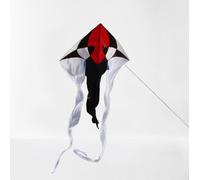 Aquilone Delta con code in taffetà cm 200x600 stecche fibra di vetro