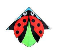 Aquilone, Enorme Aquilone A Forma Di Coccinella Con Corda Per Aquiloni E Bobina Per Aquiloni, Aquilone Principiante, Aquilone Da Esterno Rosso Da Montare Facile Da Pilotare Principianti(800m Line)