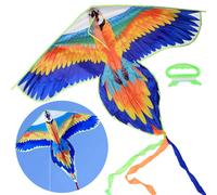 Aquilone leggero e colorato a forma di pappagallo ara