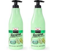 Aquolina Bagno Doccia Macaron MENTA E CIOCCOLATO BIANCO. Bagnoschiuma leggero e di veloce assorbimento - 500 ml (Confezione da 2)