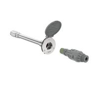 Aquor House Hydrant V1+ - Rubinetto da giardino per esterni, antigelo, con connessione rapida e anti-sifone, 25,4 cm, in polimero grigio ardesia