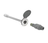 Aquor House Hydrant V1+ - Rubinetto per idrante da parete antigelo con attacco rapido e anti-sifone, bavaglino antigelo, 30,5 cm, grigio ardesia