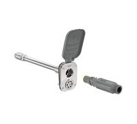 Aquor House Hydrant V2+ - Rubinetto da esterno antigelo con connessione rapida e antisifone, tubo da giardino antigelo, 30,5 cm, colore: grigio ardesia