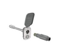 Aquor House Hydrant V2+ - Rubinetto da giardino per esterni, antigelo, con attacco rapido e anti-sifone, 20,3 cm, in polimero grigio ardesia