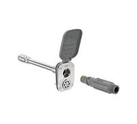 Aquor House Hydrant V2+ - Rubinetto da giardino per esterni, antigelo, con connessione rapida e anti-sifone, 25,4 cm, in polimero grigio ardesia