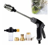 Aquoxis Pressure Washer,Garden Shower High Pressure Gun,with Stainless Steel Spray Nozzle,3 Spray Modes,Handheld Cleaning Machine with Foam Pot,for Car Washing,Patio,Garden and Pet Shower