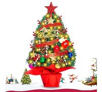 AQXONG Mini Albero di Natale da 55CM, Mini Albero di Natale Luminoso, Albero di Natale Artificiale, Piccolo Albero di Natale da Scrivania, Perfetto per Natale, Casa e Cucina