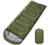 AQXONG Sacco a Pelo Verde 1.6kg, Sacco a Pelo Impermeabile con Sacco a Compressione, 220x85cm 3 Stagioni, Portatile, Portatile e Leggero, Adatto per Uso Interno ed Esterno
