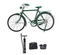 aqxreight 1:10 Modello in Lega Collezione di Simulazione in Miniatura Vintage Modello di Bici da Bici con Valigetta Green (GREEN)