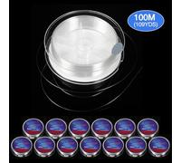 aqxreight 100 M Filo da Pesca Filo Trasparente Bianco Sottile Lenza da Pesca Smooth Casting per Acqua Dolce e Salata a 100 M di Distanza Line Up Tecnologia di Trazione Rivestimenti in Materiale il