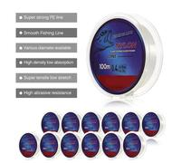 aqxreight 100 M Filo da Pesca Filo Trasparente Bianco Sottile Lenza da Pesca Smooth Casting per Acqua Dolce e Salata a 100 M di Distanza Line Up Tecnologia di Trazione Rivestimenti in Materiale il