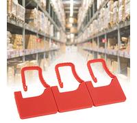 aqxreight 100 Pezzi di Sicurezza in Plastica Autobloccante per Borse da Viaggio Ed Etichette per la Vendita Al Dettaglio per la Logistica, le Banche e l'uso Industriale (rosso)