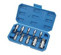 aqxreight 10pcs Triple Spline Bit Socket Set Design Elegante Design Facile Trasportare una Forte Durata per l'uso Automobilistico