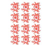 aqxreight 12 Pezzi Portabevande Gonfiabili Galleggianti Sottobicchieri per Bevande Granchio Divertenti Giocattoli da Bagno per la Piscina Estiva Intorno Alla Tua Acqua in Posizione Verticale con