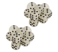 aqxreight 20 Pezzi di Dadi Al Buio a 6 Facce con Punti Neri, Dadi da Gioco da Tavolo in Plastica per Giochi da Tavolo, Giochi di Ruolo e Intrattenimento Notturno Al casinò