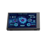 aqxreight 3,5 Pollici di Monitoraggio della Temperatura del Computer IPS Visualizza Completa Visualizza Piccola Schermata per AIDA64 PC RAM Hard Disk Disk Data Monitora