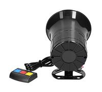 aqxreight 3- Horna Automobilistica 110 Db di Altoparlanti del Corno Elettrico Allerte 12,0 V con Controller per Camion per Auto con Un Avvertimento più Sicuro con Tipi di Suono Puro Guida. Plastica