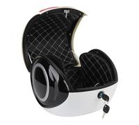 aqxreight 32L CASO TOTTO DI MOTORE, ABS ABS ACQUA LEGGE PORTATTURA PORTATILE PORTA PER SCOOTER ELETTRICO, Adatto PER Motociclette con Portapacchi PER Bagagli DI Coda (WHITE)