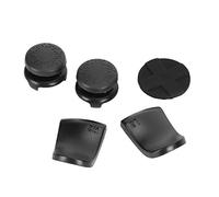 aqxreight 5 in 1 Thumb Stick Grip Key Cap Joystick Cover L2 R2 Trigger Extender per Controller Blanc Chiave Rotta Pollice Lo Scorrimento del Pollice Impedisce la Sostituzione del Dito e le (BLACK)