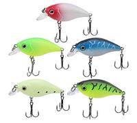 aqxreight 5 Pezzi di Pesca Ad Esca Set Artificiale Colorato Kit di Esche di Pesce Pesca Accessorio per la della della a Set Esca da da