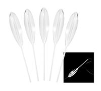 aqxreight 5 Pezzi di Plastica Trasparente Casting Bobbers Bombarda Affondamento Pesca a Mosca Spinning Galleggianti 5g/10g/15g/20g Design Meno Bobber per sotto la Ottimo Acrilico con durabilità più