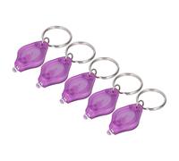 aqxreight 5 Pezzi Mini Portachiavi 365nm 395nm Lunghezza d'onda LED Portatile Luce Viola Portachiavi LED Torcia Articoli Come Fattura Finale Banconota Essere è Luce per Lattina Il Mini Ad Alta