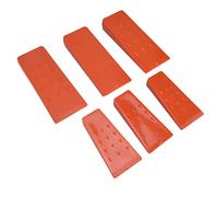 aqxreight 6 Pezzi di Cunei per Motosega Che Aumentano l'Attrito Rosso Durevole in Plastica per Tagliare Alberi per la Lavorazione del Legno Aumentano Gli Oggetti di Attrito e tra i Cunei in Modo