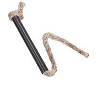 aqxreight Accendifuoco Portatile con Cordino Esca con Soffietto in Alluminio, Stoppino Impermeabile in Cera, Accendifuoco Molto Resistente e Durevole, Materiali Lunghi Non Tossici, Lino di Alta