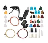 aqxreight Accessori per Chitarra Set di Corde Colorate Accordatore Perni per Ponte Capotasto Pick Strumenti di Ricambio per Strumenti da Gioco Che Aiutano a Cambiare una Lattina Cambiando la Bobina
