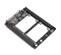 aqxreight Adattatore Doppio SSD Msata a III da 2,5 Pollici velocità di Trasferimento di 6 Gbps Supporta Adattatore Hot Swap da Msata a 3 con Alloggiamento a Telaio per PC Completo da 7 Mm a SSD