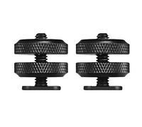 aqxreight Adattatore per Slitta Calda da 5 Pezzi, Vite da 1/4 20 a Supporto per Slitta Calda per Fotocamera DSLR, con Adattatore in Metallo per Montare Microfono e Monitor a Luce LED (2pcs)