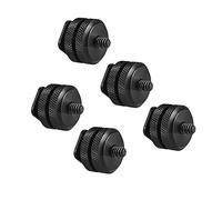 aqxreight Adattatore per Slitta Calda da 5 Pezzi, Vite da 1/4 20 a Supporto per Slitta Calda per Fotocamera DSLR, con Adattatore in Metallo per Montare Microfono e Monitor a Luce LED (5pcs)