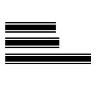 aqxreight Adesivo Strisce Adesivo per Cofano Auto, Tronco, Vinile, Universale, le Decalcomanie per Bagagliaio Si Trovano Sul Parabrezza delle Finestre Sbiadite e in PVC di qualità per un Premio