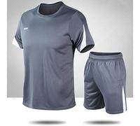 aqxreight Allenamento per Maniche Corte Maschile Set di Abiti da Corsa Traspirante per il Ciclismo e Abbigliamento Casual (L)