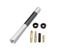 aqxreight Antenna Corta Antenna Stile Sportivo per Automobile in Fibra di Carbonio 4,7" con Borchie Si Seleziona Quando è Stabile per Portare all' di Ricezione Radio Tozzaantenna Cortaantenna